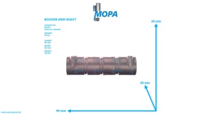 ROCKER ARM SHAFT - 04220699 suitable for Deutz engines ROCKER ARM SHAFT - 04220699 suitable for Deutz engines