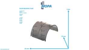 MAIN BEARING PAIR - 12160705 suitable for Deutz engines