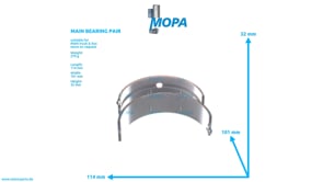 HAUPTLAGERPAAR - 51011106530 passend für MAN D-Motoren HAUPTLAGERPAAR - 51011106530 passend für MAN D-Motoren