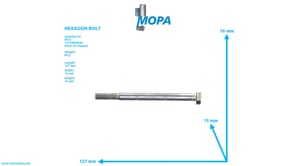 HEXAGON BOLT - 000000001465 suitable for MTU engines