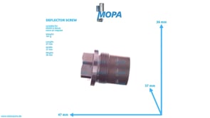 DEFLECTOR SCREW - 02127947 suitable for MWM & Deutz engines DEFLECTOR SCREW - 02127947 suitable for MWM & Deutz engines