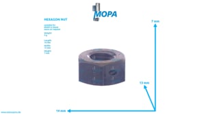 HEXAGON NUT - 03377291 suitable for MWM & Deutz engines