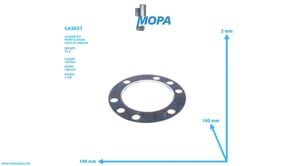 GASKET - 04054668 suitable for MWM & Deutz engines