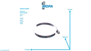 HOSE CLAMP - 06671280534 suitable for MAN D engines