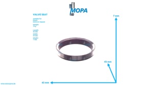 VALVE SEAT - 12188204 suitable for Deutz engines