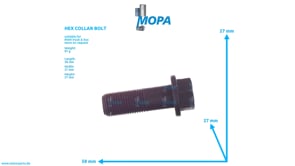 HEX COLLAR BOLT - 51900200245 suitable for MAN D-engines HEX COLLAR BOLT - 51900200245 suitable for MAN D-engines