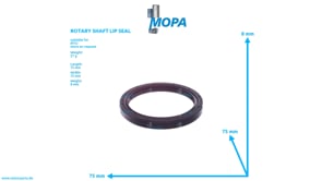 ROTARY SHAFT LIP SEAL - 700386060001 suitable for MTU engines