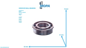 GROOVED BALL BEARING - 01109052 suitable for Deutz engines