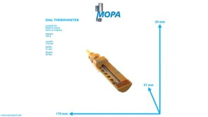 DIAL THERMOMETER - 01166754 suitable for MWM & Deutz engines