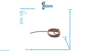 TORSION BAR SPRING - 04175040 suitable for Deutz engines