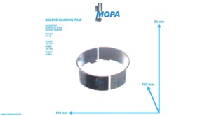 BIG END BEARING PAIR - 51024106718 suitable for MAN D-engines