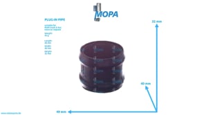PLUG-IN PIPE - 51981820003 suitable for MAN D-engines