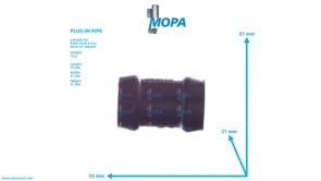 PLUG-IN PIPE - 51981820091 suitable for MAN D-engines