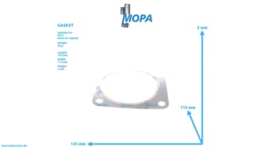 GASKET - 5591420580 suitable for MTU engines