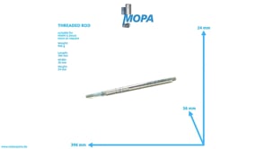 THREADED ROD - 04098010 suitable for MWM & Deutz engines
