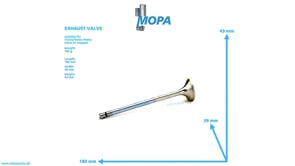 EXHAUST VALVE - 1556896 suitable for Volvo/Volvo Penta engines