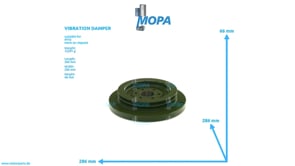 VIBRATION DAMPER - 3660304903 suitable for MTU engines