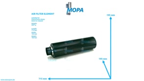 AIR FILTER ELEMENT - 3825778 suitable for Volvo/Volvo Penta engines