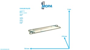 COOLER PLATE - 5062030399 suitable for MTU engines COOLER PLATE - 5062030399 suitable for MTU engines