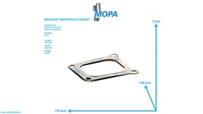 EXHAUST MANIFOLD GASKET - 51089010347 suitable for MAN D-engines