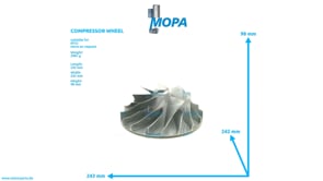 COMPRESSOR WHEEL - 5120250901 suitable for MTU engines