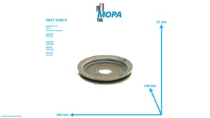HEAT SHIELD - 5120810103 suitable for MTU engines