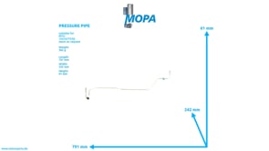 PRESSURE PIPE - 5530704132 suitable for MTU engines PRESSURE PIPE - 5530704132 suitable for MTU engines