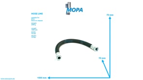 HOSE LINE - 735038040105 suitable for MTU engines