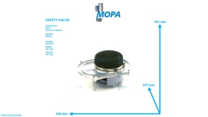 SAFETY VALVE - 0000180529 suitable for MTU engines