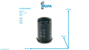 FILTER ELEMENT - 0002040791 suitable for MTU engines