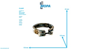 CLAMP - 0005590907 suitable for MTU engines CLAMP - 0005590907 suitable for MTU engines