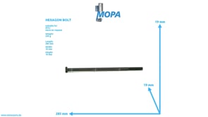 HEXAGON BOLT - 000931012204 suitable for MTU engines