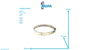 V-BAND CLAMP - 0039970490 suitable for MTU engines