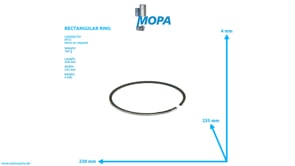 RECHTECKRING - 0050375619 passend für MTU Motoren RECHTECKRING - 0050375619 passend für MTU Motoren