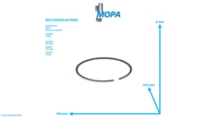 RECTANGULAR RING - 0080372819 suitable for MTU engines RECTANGULAR RING - 0080372819 suitable for MTU engines