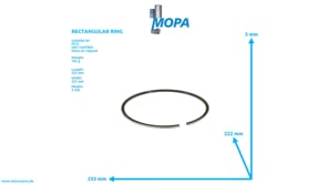 RECHTECKRING - 0080375519 passend für MTU Motoren