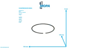 COMPRESSION RING - 0070372419 suitable for MTU engines COMPRESSION RING - 0070372419 suitable for MTU engines