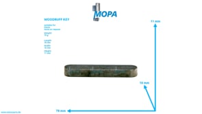 WOODRUFF KEY - 01118137 suitable for Deutz engines