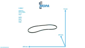 V-BELT - 01151369 suitable for MWM & Deutz engines