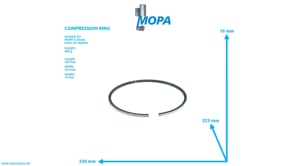 COMPRESSION RING - 01161328 suitable for MWM & Deutz engines