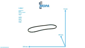 V-BELT - 01168328 suitable for Deutz engines
