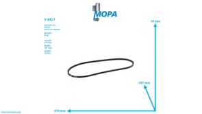 V-BELT - 01179565 suitable for Deutz engines