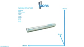 FLEXIBLE METAL TUBE - 01179880 suitable for Deutz engines