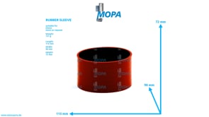 RUBBER SLEEVE - 01180785 suitable for Deutz engines