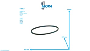 V-BELT - 01180913 suitable for Deutz engines