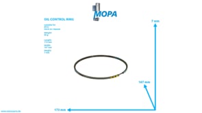 OIL CONTROL RING - 0120373618 suitable for MTU engines OIL CONTROL RING - 0120373618 suitable for MTU engines