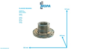 FLANGED BEARING - 02000093 suitable for MWM & Deutz engines