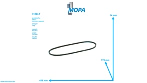 V-BELT - 02235178 suitable for Deutz engines