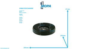VIBRATION DAMPER - 02424522 suitable for Deutz engines