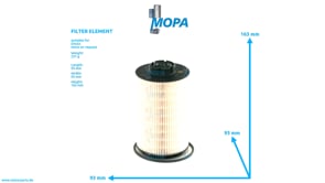 FILTER ELEMENT - 02931748 suitable for Deutz engines